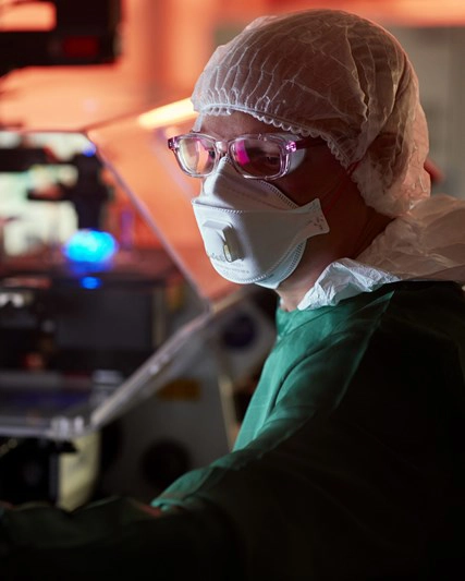 Lab - Scientist working on TB biology lab at Tres Cantos/Spain