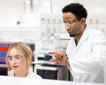 Manufacturing - Two RSC quality lab team members collaborating